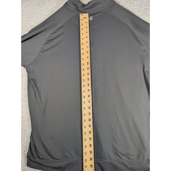 Peter Millar Pullover Mens Size XL 1/4 Zip Performance Shirt Grey Long Sleeve - Picture 6 of 6